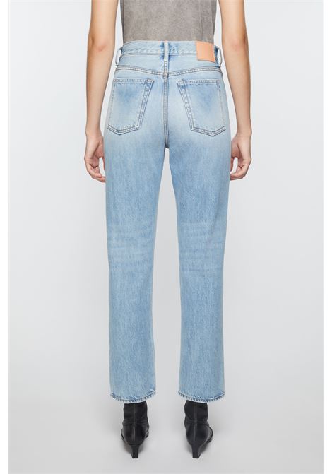 jeans a vita alta donna blu in cotone ACNE STUDIOS | A00387228